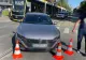 Accident între o mașină și un tramvai. Autoturismul a fost proiectat într-un alt vehicul, iar o șoferiță a fost rănită
