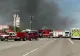 Prăbușire-șoc în Texas. Un avion se lovește de camioane și declanșează un incendiu uriaș