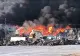 Incendiu devastator la un depozit din județul Prahova. Ard suprafețe mari de deșeuri, fumul dens a întunecat cerul - VIDEO
