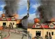 Incendiu de proporții în județul Alba. Un bar a fost cuprins de flăcări
