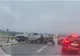 Trafic bolcat pe DN1. Două persoane au fost rănite în urma impactului dintre două mașini 