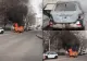 Incendiu devastator în municipiul Vaslui. O mașină a fost mistuită de flăcări - VIDEO 