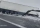 Trafic restricționat pe A1, în județul Sibiu, din cauza unui TIR răsturnat FOTO 