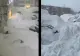Locul unde zăpada a ajuns până la etajul doi. Oamenii sapă tuneluri sub nămeți. VIDEO