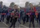 Protest la rafinăria Petromidia. Zeci de angajați își strigă nemulțumirile 