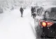 Românii iau cu asalt pârtiile de schi. Traficul pe DJ 184, în localitatea Cavnic, îngreunat ca urmare a numărului ridicat de autoturisme 