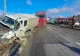 Accident pe DN 1, în Cluj: impact între o autoutilitară și un TIR după ce unul dintre șoferi nu a păstrat distanța