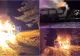 Panică în județul Suceava. Microbuz de transport persoane, cuprins de flăcări -VIDEO 