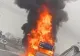 Trafic blocat pe DN1: un autocamion a luat foc. Circulația este oprită pe ambele sensuri - VIDEO
