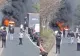 Trafic blocat pe DN 28, în județul Iași. O ambulanță a luat foc 