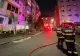 Incendiu puternic într-un bloc din Sibiu: 50 de persoane se aflau în interior