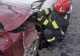 Accident în lanț la Giurgiu: trei mașini implicate. Un tânăr a ajuns la spital