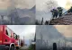 Incendiu de proporții în județul Hunedoara. Două case au fost mistuite de flăcările care amenință și alte imobile din vecini - FOTO
