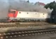 Incendiu puternic la o locomotivă, în Gara Buftea. Circulația trenurilor a fost afectată temporar
