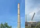 Demolare spectaculoasă la Giurgiu. Turnul fostului CET a fost pus la pământ – VIDEO