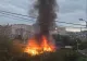 Incendiu în Capitală. O casă din lemn a ars în întregime. 6 autospeciale de stingere, prezente la fața locului - FOTO