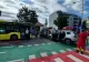 Accident cu 20 de persoane implicate, în Sibiu. Un copil de 9 ani a ajuns la spital după impactul dintre o mașină și un autobuz