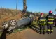 Mașină răsturnată pe DJ 222 Tulcea–Agighiol. Un tânăr de 22 de ani a ajuns la spital
