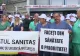 Moment emoționant la protestul din Sănătate. O pensionară a venit cu lacrimi în ochi să susțină cadrele medicale
