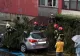 Rupere de nori la Braşov. Străzi inundate şi copaci doborâți de rafalele puternice