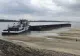 Criză pe Dunăre: încă o navă eșuată în Mehedinți. Un împingător s-a blocat într-un banc de nisip -VIDEO
