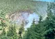 Incendiu de vegetație uscată și pădure la Mărișel, în Cluj. Terenul accidentat îngreunează intervenția pompierilor