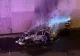 Explozie în pasajul Băneasa din Capitală: mașină cuprinsă de flăcări, nor de fum uriaș deasupra zonei - FOTO/VIDEO