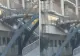 România este țara tuturor posibilităților. O pasarelă a ajuns aproape lipită de un bloc, iar imaginile au devenit virale