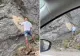 Gestul de pe Transfăgărășan care a revoltat internetul. Un „turist” a vandalizat o stâncă cu graffiti