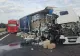 Accident pe DEx12 Craiova-Pitești: două autotrenuri s-au ciocnit
