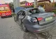 Accident grav în Argeș! Un container cu deșeuri din plastic a căzut peste o mașină