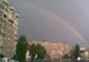 După o ploaie torenţială, în Bucureşti a apărut curcubeul