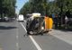 Accident spectaculos în Capitală, pe şoseaua Kiseleff: două persoane, rănite