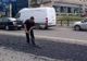 "Dorel" loveşte din nou. A turnat asfalt peste şinele de tramvai
