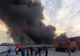 Incendiu masiv la Craiova, în Târgul Municipal Zilnic. Peste 600 de standuri cu haine, în flăcări