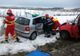 Accident teribil în Pasul Tihuța. Un autoturism s-a răsturnat: 3 victime