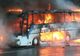 Un autocar cu pasageri a luat foc în apropiere de Cluj-Napoca