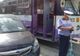 Accident luni după-amiază: o maşină a trecut pe roşu şi a lovit un tramvai şi alte două autoturisme