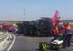 Accident la intrarea pe autostradă, în zona Valu lui Traian: un TIR s-a răsturnat. Traficul, blocat!