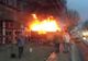 Incendiu puternic pe un şantier în Iaşi 