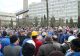 Protest spontan în Hunedoara! Zeci de persoane de la termocentrala Mintia își cer drepturile
