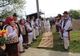 Fotografii uimitoare dintr-un sat din Vaslui - zeci de metri de covoare întinse pentru Episcop