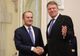 Președintele CE Donald Tusk, primit de Klaus Iohannis la Palatul Cotroceni
