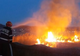 Incendiu de amploare în zona Cetăţii Poenari! Circulația pe Transfăgărășan, oprită pe ambele sensuri