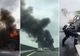 Maşină în flăcări pe autostrada Timişoara-Lugoj, fumul s-a văzut de la câţiva kilometri (VIDEO)  