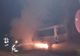 Incendiu violent la Sfântul Gheorghe: un microbuz a fost cuprins de flăcări