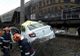 Taxi spulberat de tren, în judeţul Mehedinţi, un mort şi un rănit grav