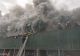 Incendiu de proporții la Tulcea. Peste 800 de metri pătrați dintr-un depozit au ars