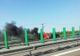Mașină în flăcări pe Autostrada Soarelui (VIDEO)