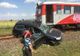 Accident feroviar lângă Aiud. Autoturism lovit de tren, la trecerea peste calea ferată